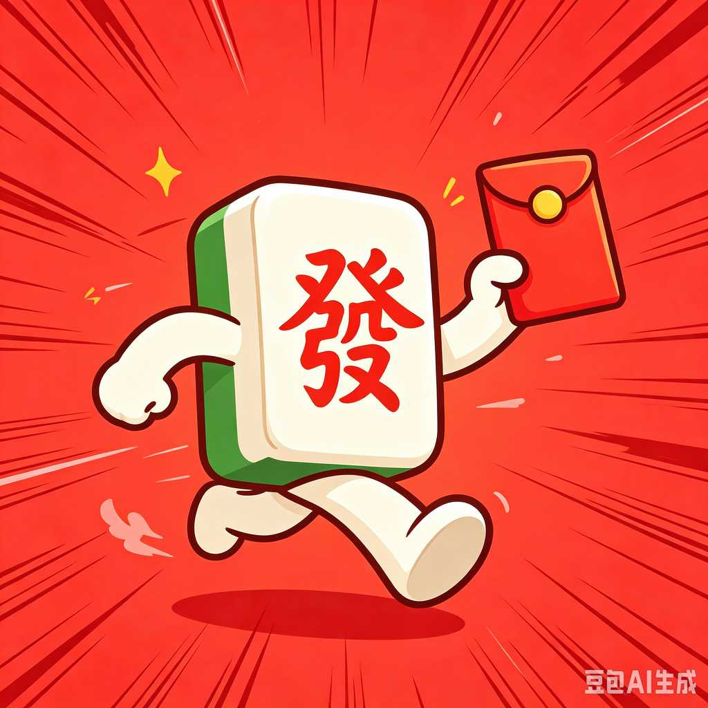 printed logo mahjong set